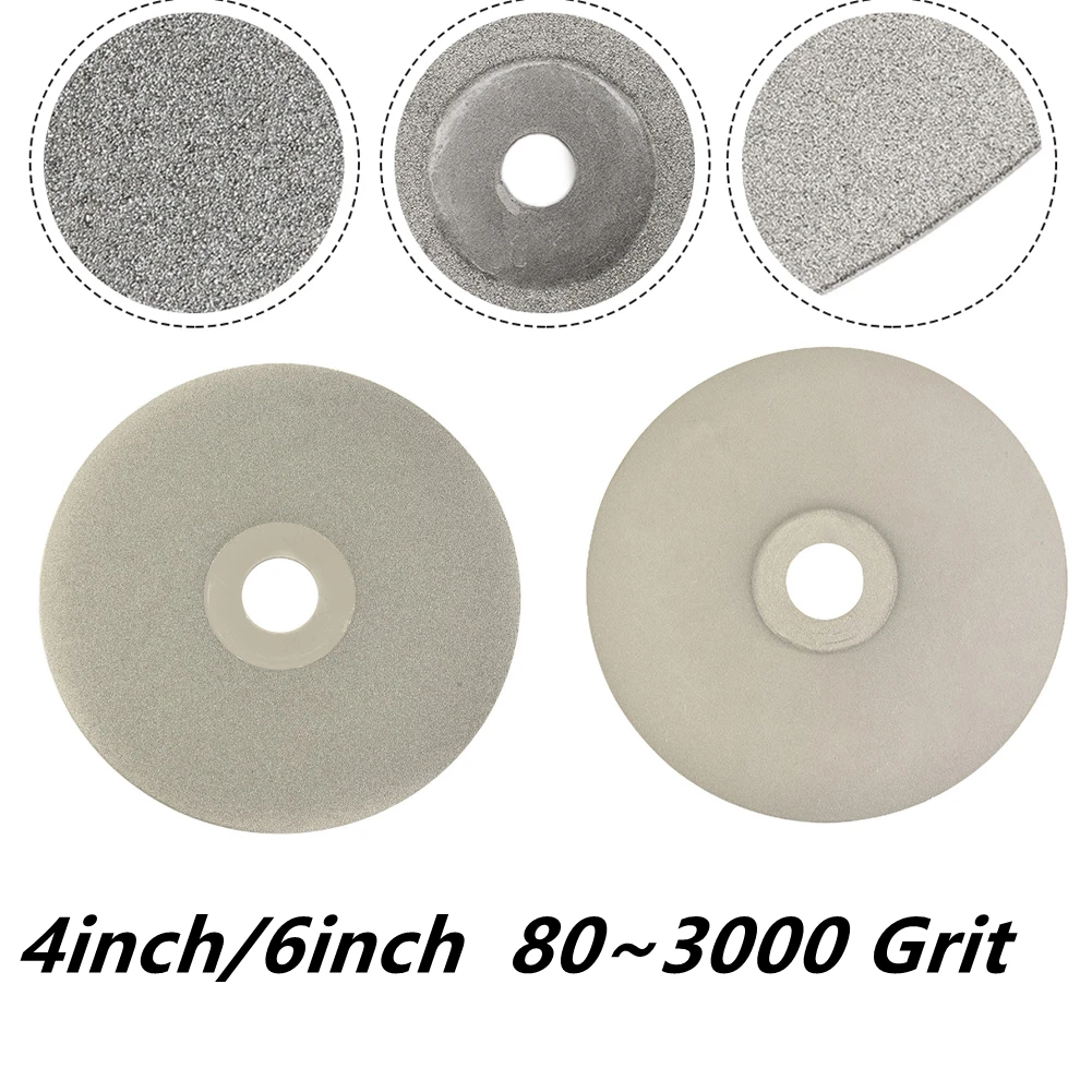 Imagem -06 - Revestido de Diamante Grinding Disc Flat Lap Grind Wheels Sharpening Polimento Jóias 150 mm 803000 Grit 100 mm