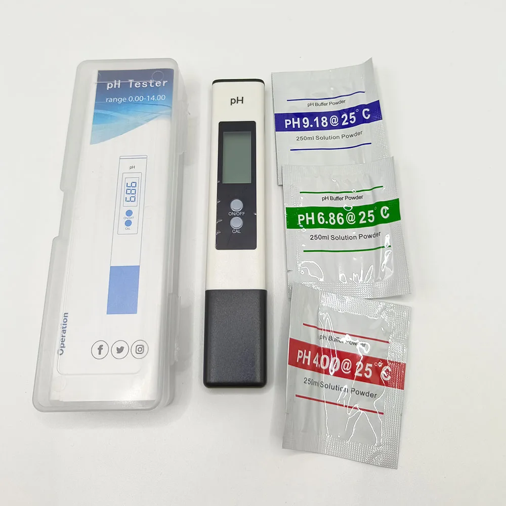 pH Meter Water Quality pH Tester pen Alkaline and Acidic pH Testing Instrument Portable pH Meter