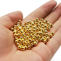 100pcs 3/4/5mm Fly Tying Gold/Silver Heads Beads Material Fly Tying Nymph Head Ball Beads Tool Parts For Fishing Flies Crafting