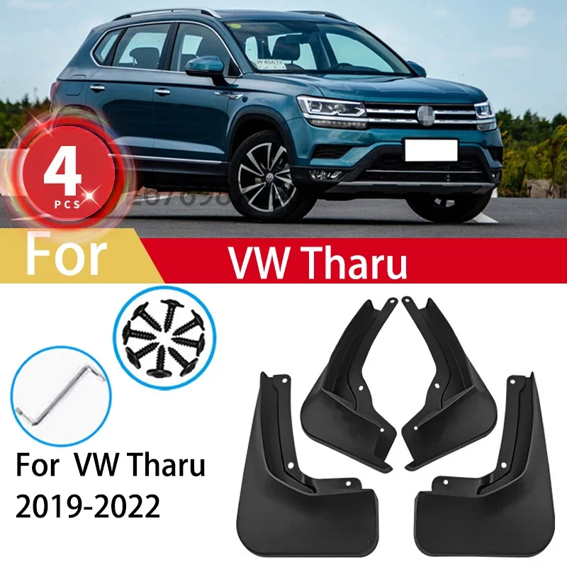 For Volkswagen VW Tharu 2019 2020 2021 2022 Mud Flaps Car Splash Guards Fender Protector 4pcs Mudguards Accessories