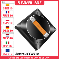 Liectroux YW910 Window Cleaning Robot Double Water Spray 3000Pa Vacuum Suction Laser Sensor App & Remote Control Memory Function