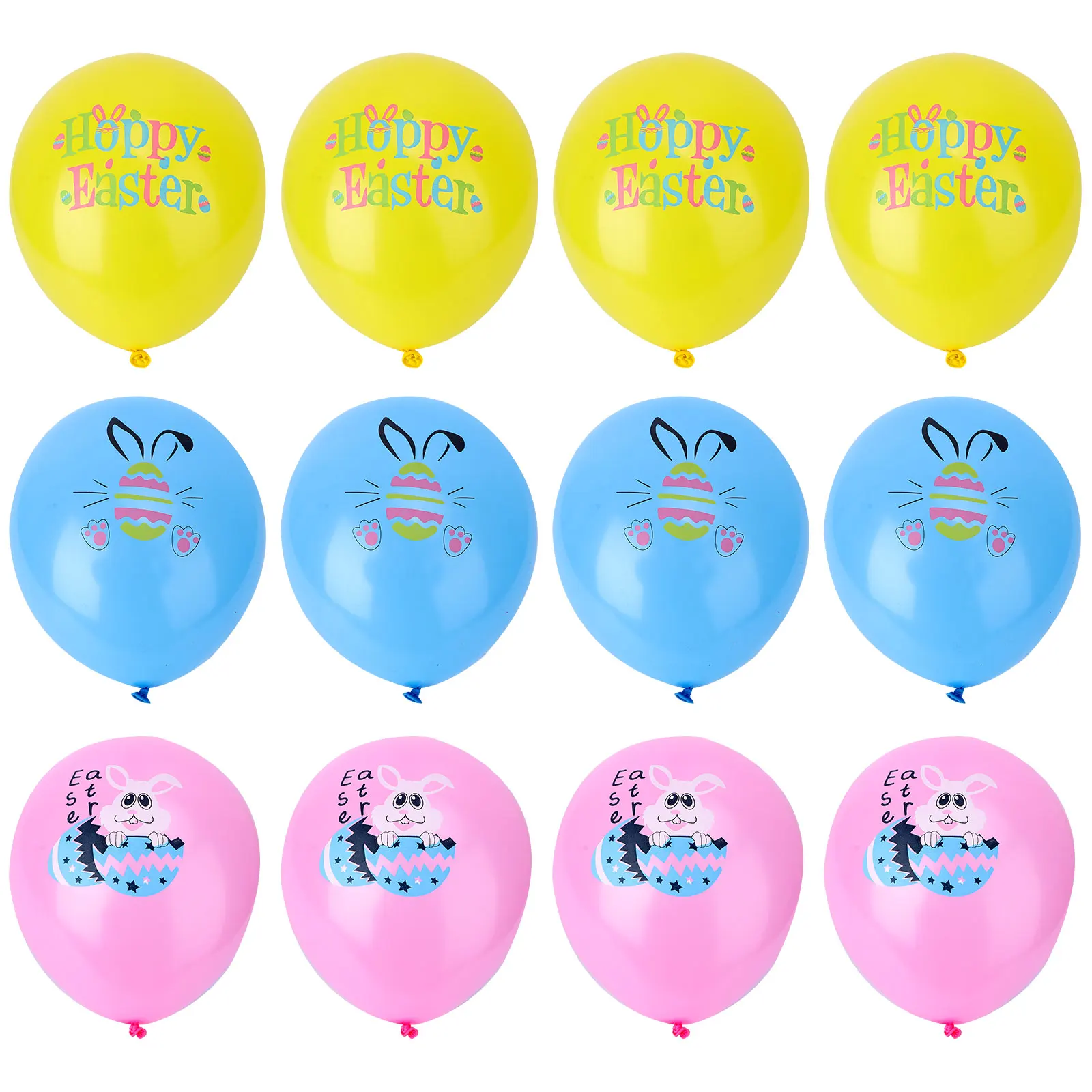 

30Pcs Easter Balloons Bright Cartoon Print Latex Party Decoration for Home Banquet Festival Kids Celebration Balloon Set