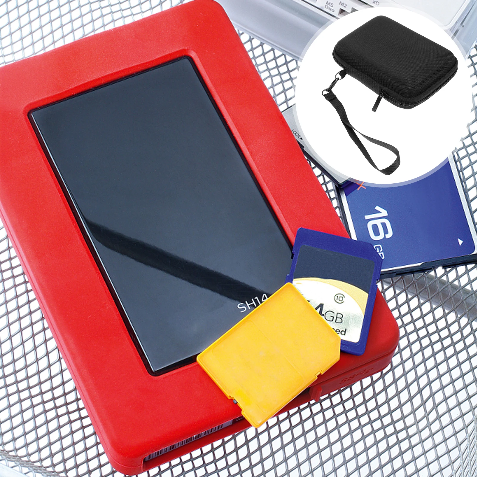 1 قطعة حقيبة تخزين الكاميرا SSD حافظة الهاتف المحمول سحاب عازل للماء تصميم لكابل البيانات قوة البنك المنظم الحقيبة SSD حقيبة