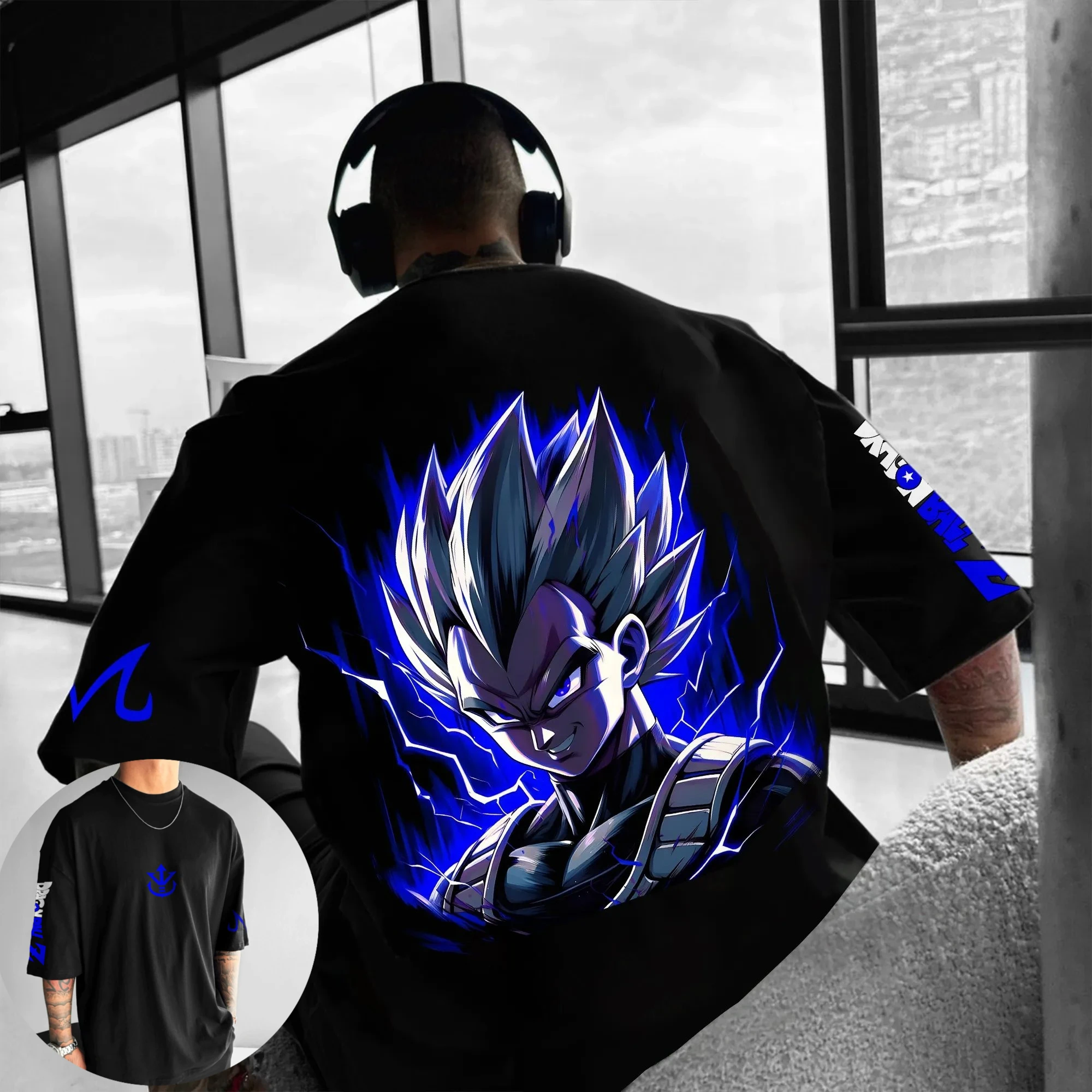Kaos Anime World: Lembut, Bernapas, Cetakan Cerah, Trendi, Tahan Lama, Mudah Dipakai, Sempurna untuk Penggemar Anime