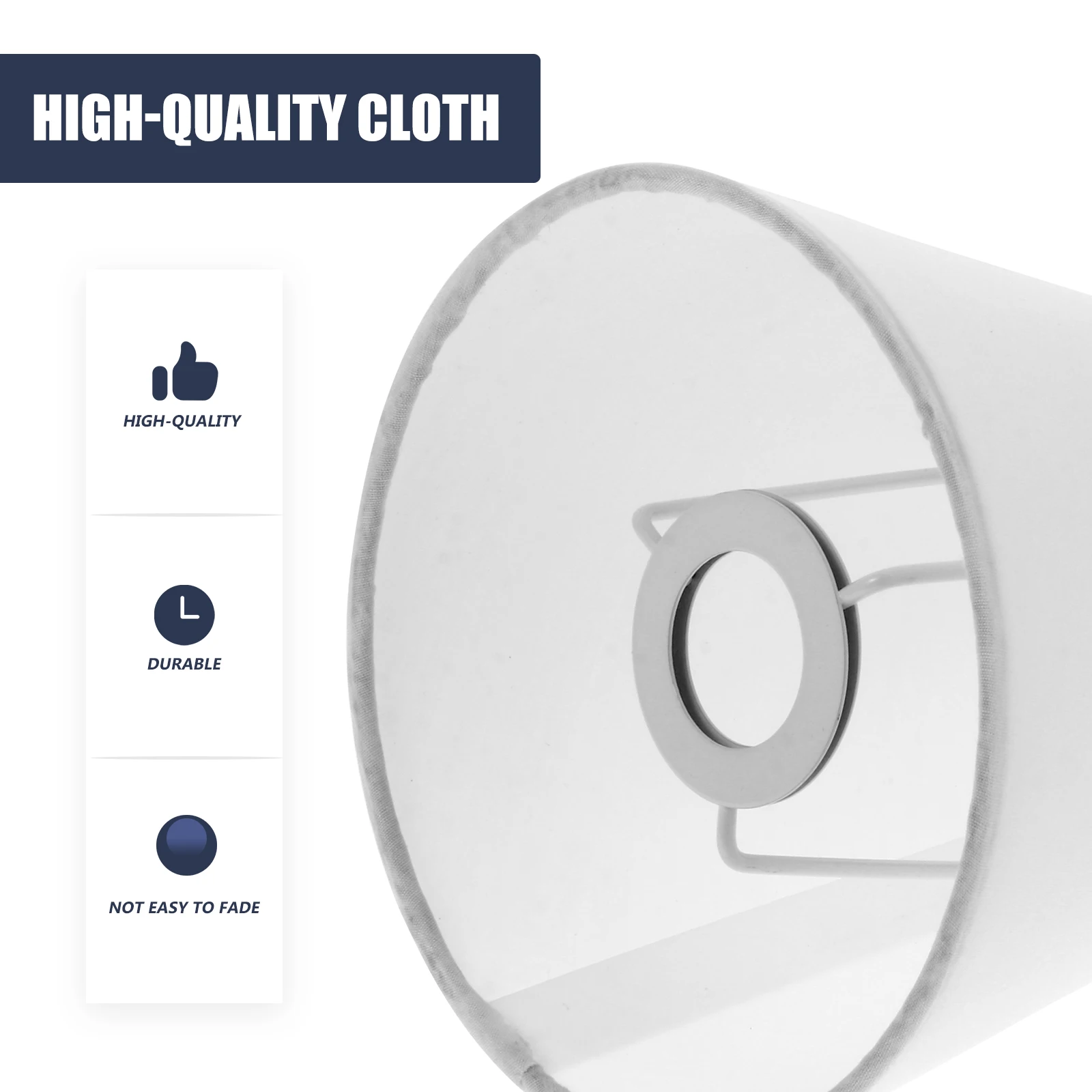 

Cloth Lampshade Durable Fade Resistant Eye Comfort Lighting For Bedroom Living Room Hotel Studio Decoration Lamp Cover Accessory