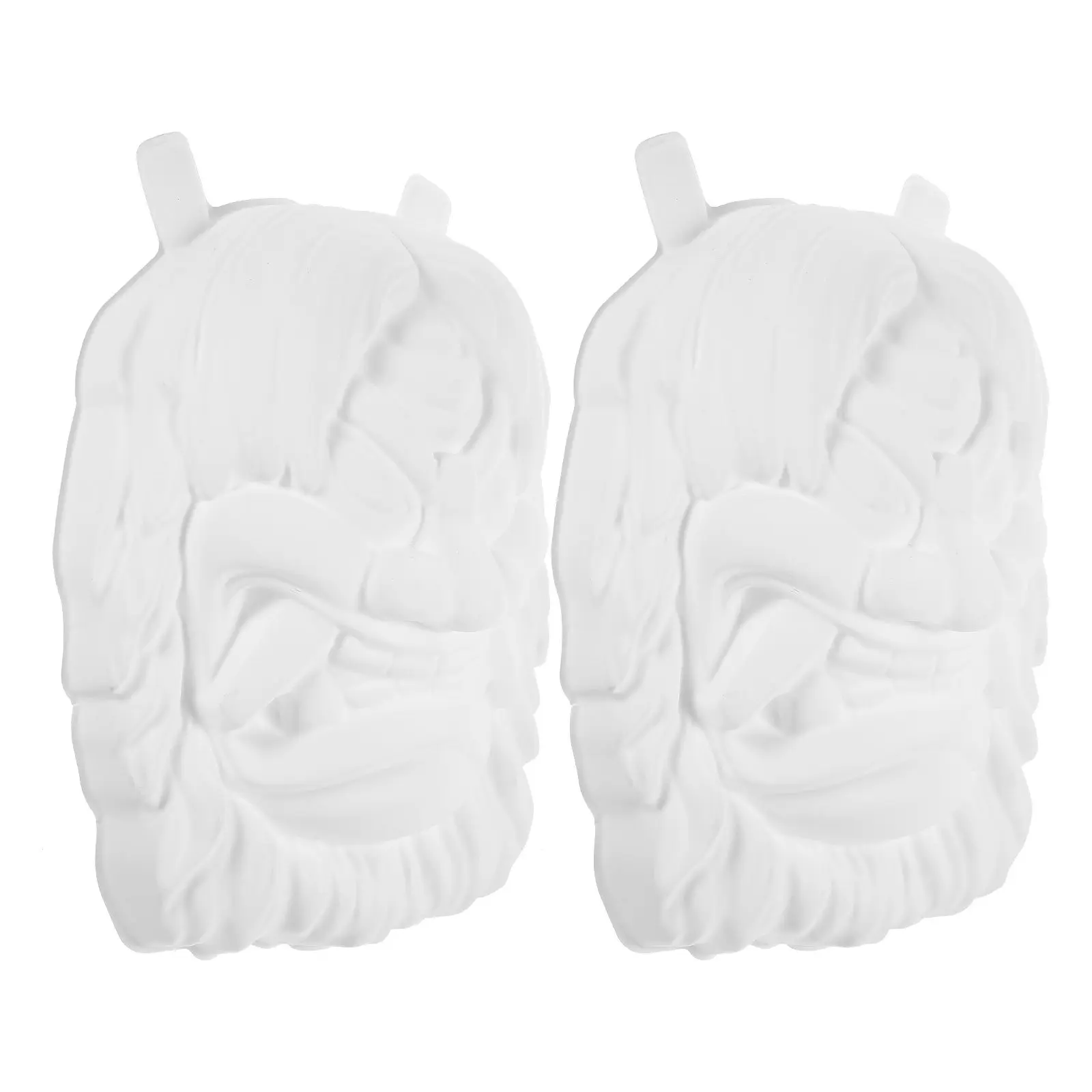 

2Pcs Unpainted Blank Mask DIY PVC Mask for Masquerade Ball Halloween Party Art Project School Activity