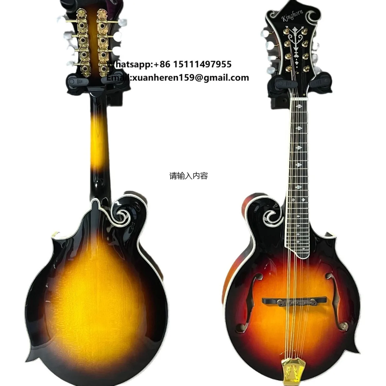 

National Musical Instruments 8 Strings Mandolin High Quality Spruce Wood Mandolin for String Instrument