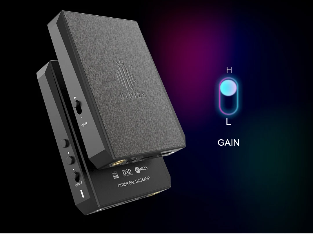 Hidizs Dh80 Dh80s Portable Headphone Amplifier Usb Dac Amp Dsd Decoding With Mqa Hifi Audio Dap For Os / Win / Android / Ios - Image 2