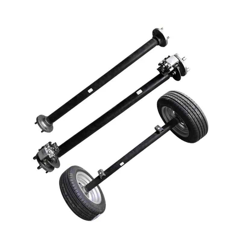 Trailer axle assembly electric vehicle rear axle 4 hole 5 hole dining car flatbed cart trolley straight axle