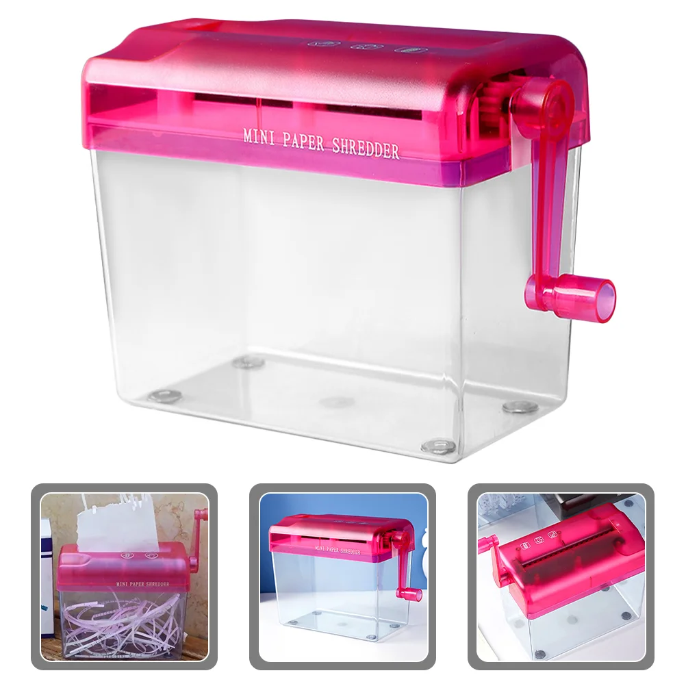 

Manual Shredder Tools Tabletop Small Household Hand Crank Office Metal Wear-resistant Paper School