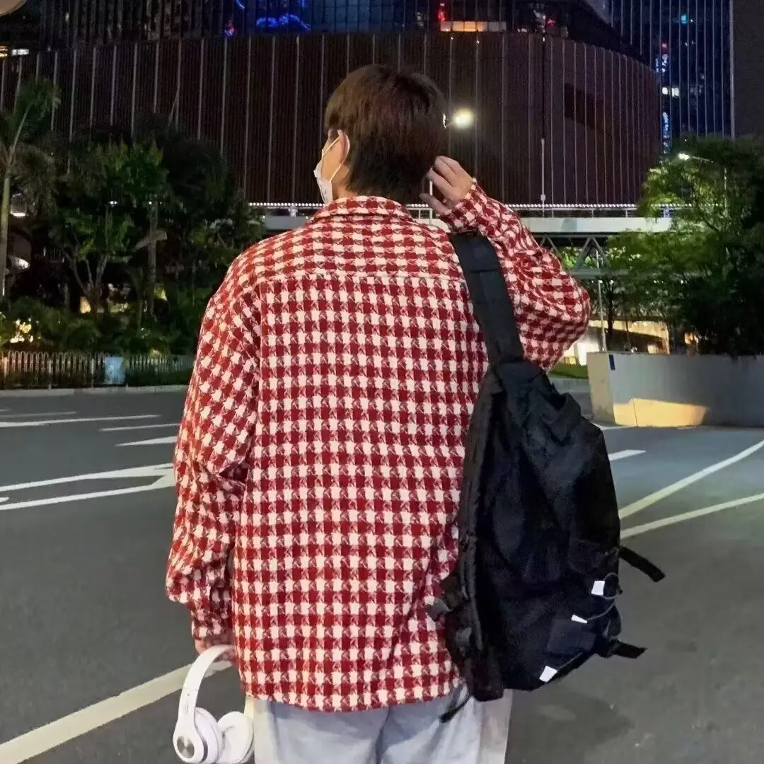 

Новое повседневное свободное шерстяное пальто, мужское осенне-зимнее модное молодежное пальто с воротником-стойкой, длинная теплая ветровка све