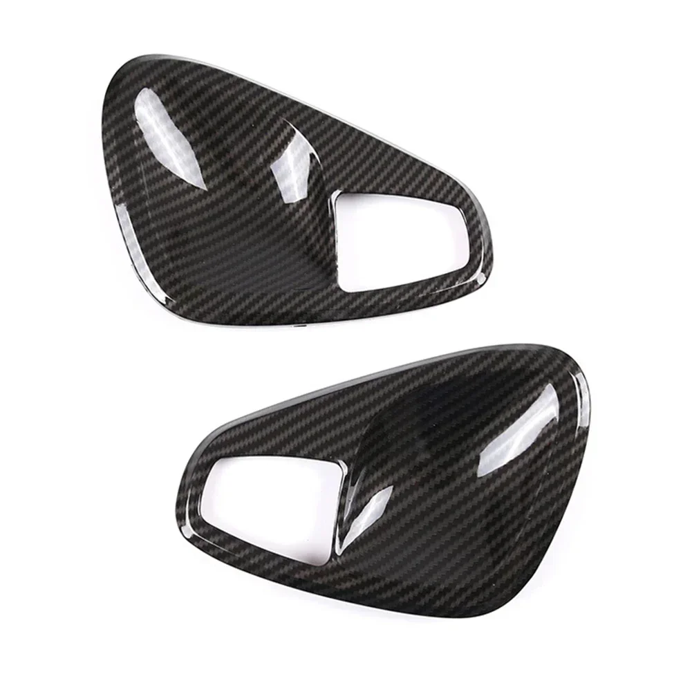 Practical Decorative Frame Parts Inner Replacement Carbon Fiber Look Door Handle Fittings For Smart Fortwo 451