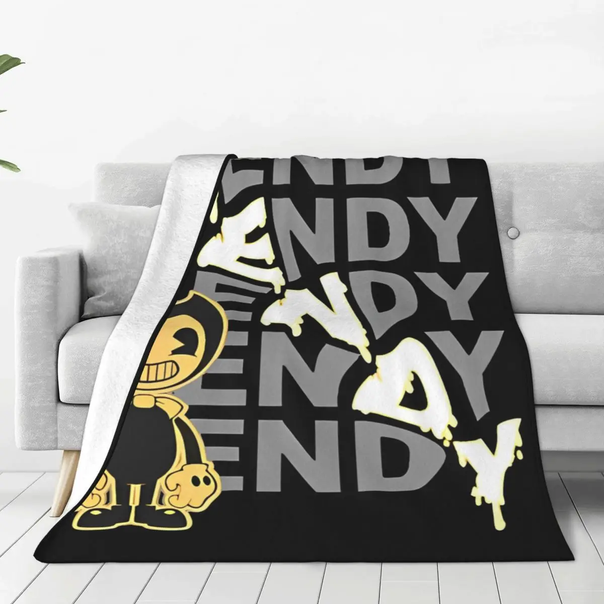 Bendy Cartoon Blankets Fleece Summer Air Conditioning Game Multifunction Lightweight Throw Blankets for Sofa Travel Bedspread