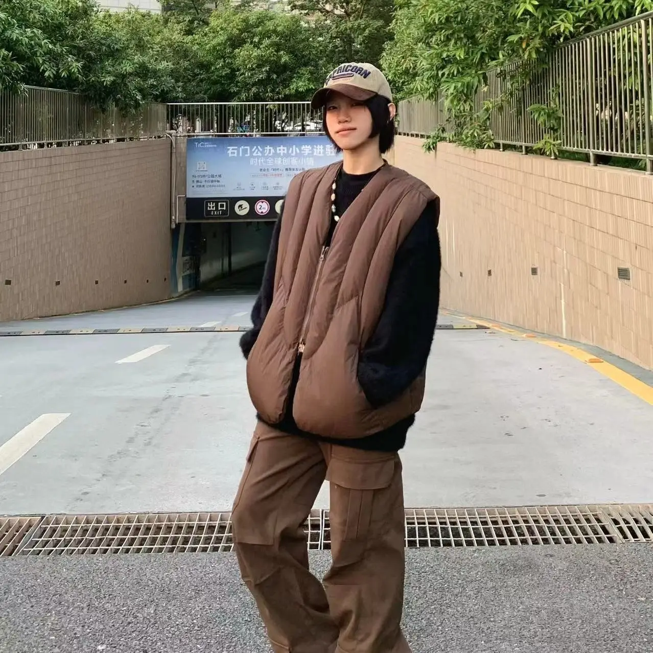 

Vests Waistcoats Thick Womens Waistcoat Buttons Autumn Patchwork Loose School Academia Layered Preppy Youthful Comfortable Retro