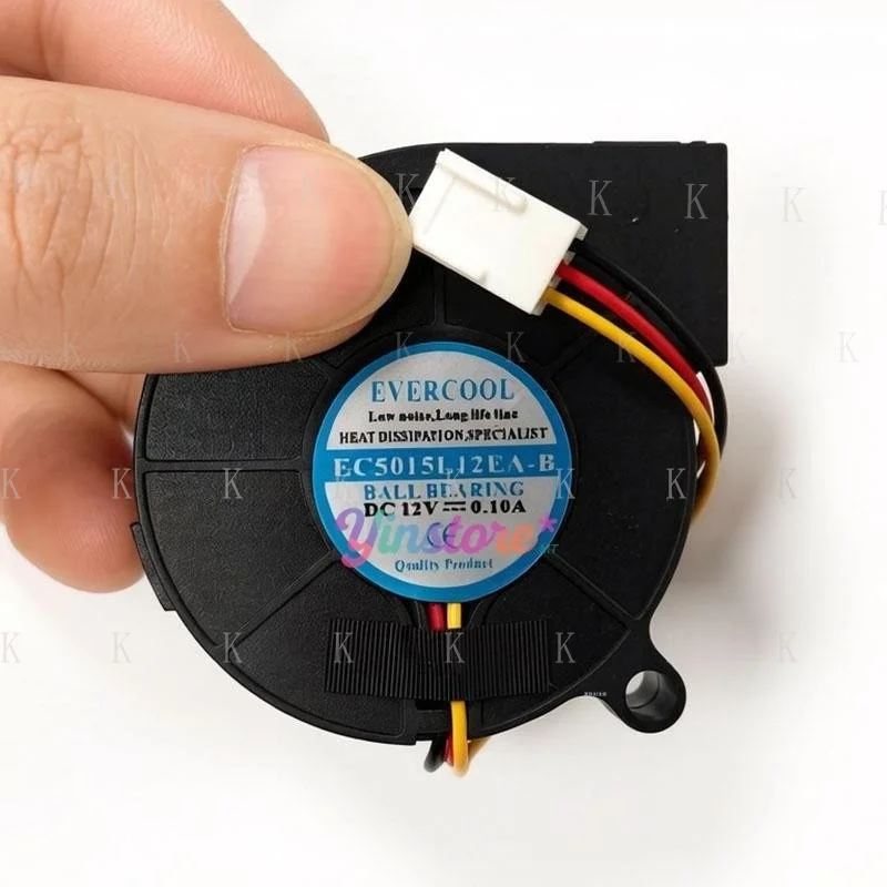 C FOR 1 pc. New EC5015L12EA-B Cooling Fan 5015 DC12V 0.10A 5CM 3Pin *yu