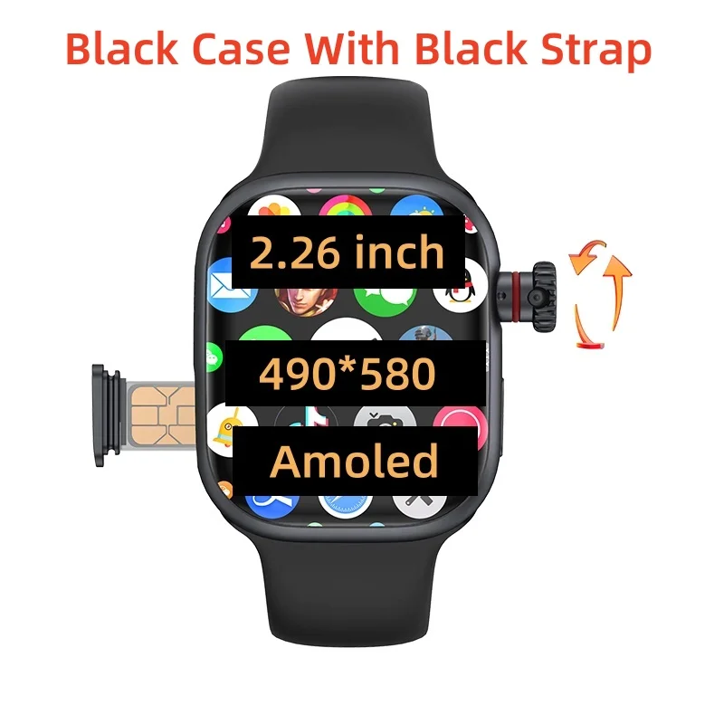 CD99 S16 4G Smart Watch Android System with SIM Card GPS WIFI Camera Smartwatch for Men