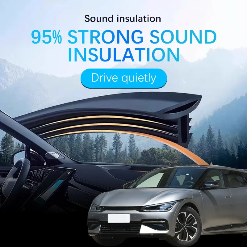 Car Central Control Dashboard Sealing Strips Soundproof Tape Car Interior Refit Accessories For KIA ev6