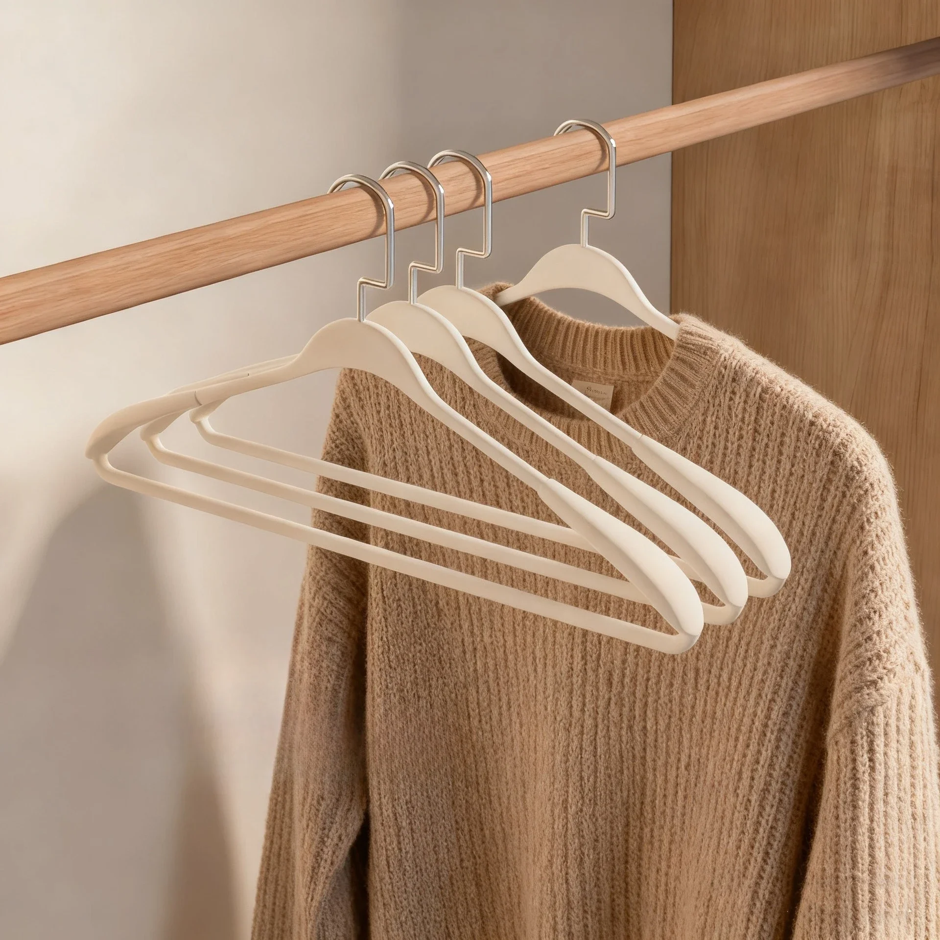 No Shoulder Bump Durable Hangers,Heavy Duty Non-Slip Drying Rack for Sweater Jacket,3CM Wide Shoulder Suit Hangers for Closet