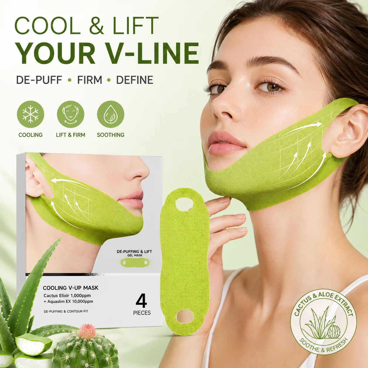 Women Face Slimming Bandage V-Shaped Face Lifting Mask Reducing Double Chin Facial Strap Firming Facial Contour Skin Care Tool