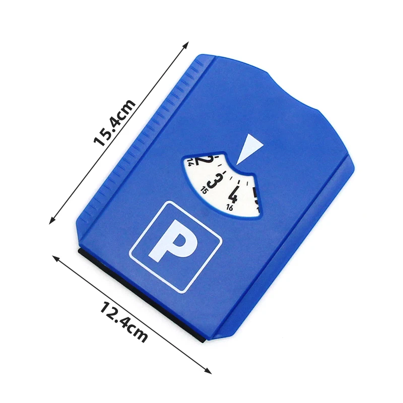 Car Parking Disc Timer Clock Arrival Time Display Blue Plastic Parking Parking Timer Stop Pan Operation Mechanical Stop Switch