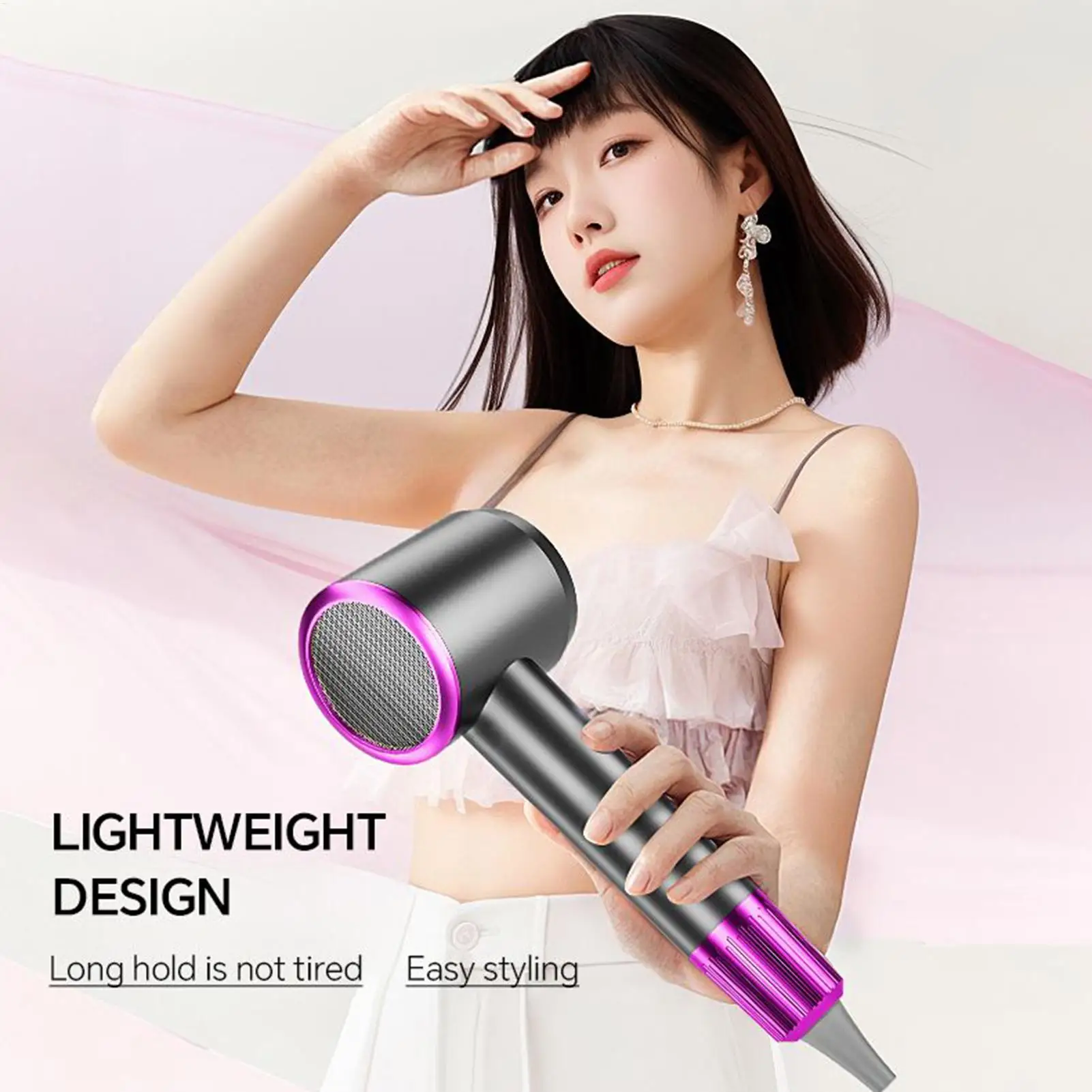 

Дорожный фен, синий свет, отрицательные ионы, высокоскоростной портативный фен, выпрямитель для завивки, фен для укладки, сушки женщин