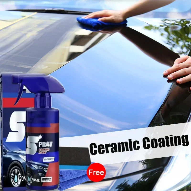 RAYHONG Quick-acting Coating Spray Car Nano-ceramic Coating Agent Car Scratch Repair Glass Hydrophobic Coating Care 120ml