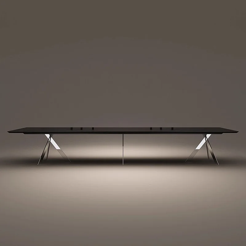 Darth Vader vergadertafel lange tafel moderne eenvoudige vergaderkantoor vergader onderhandelingstafel en stoelcombinatie