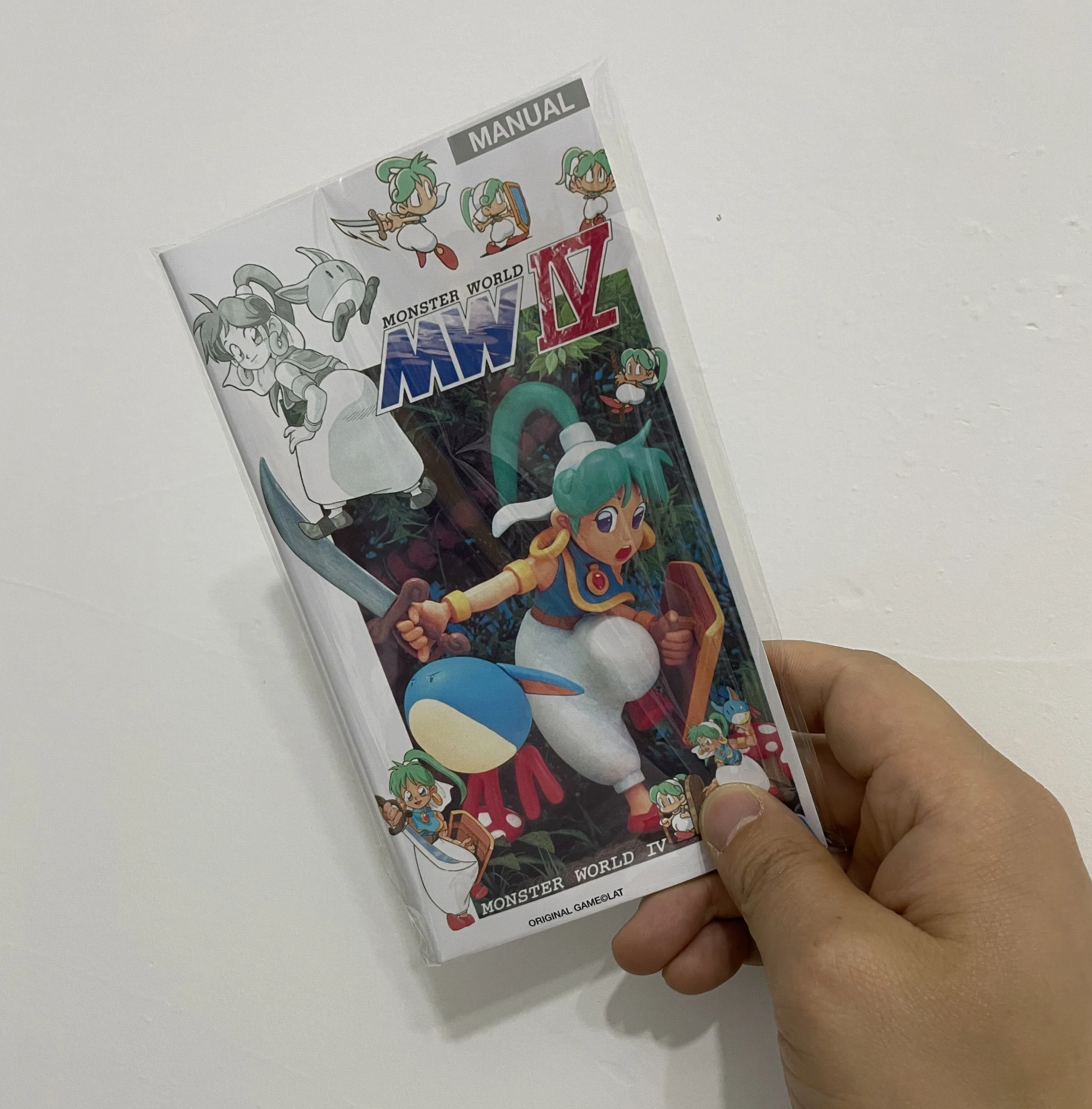 كتاب دليل Monster world iv md jp لنظام sega megadrive/genesis