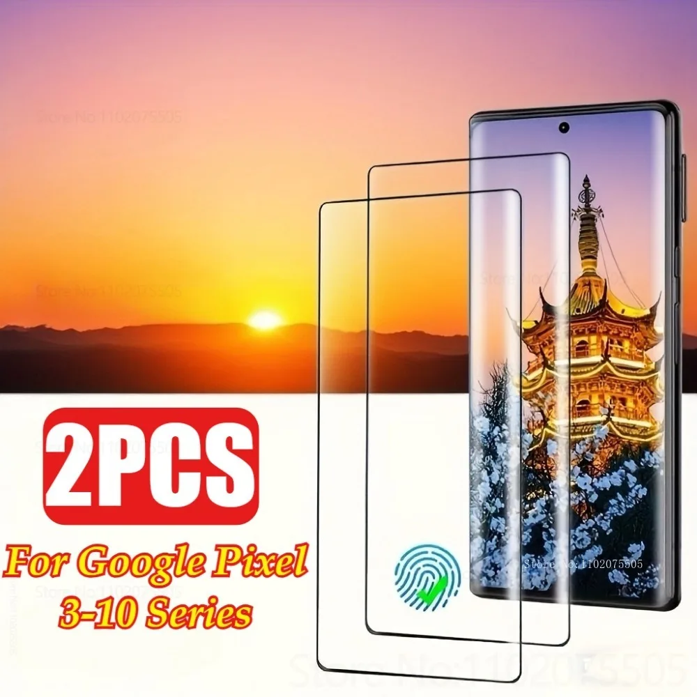 

2Pcs for Google Pixel 10 Pro 9A 8A Pixel 9 Pro XL 4 XL Tempered Glass Pixel 6A 5A 7 Pro 3 XL 7A High-Definition Screen Protector
