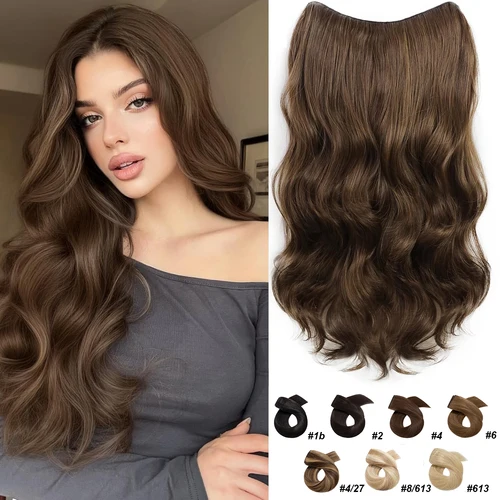 Extensiones de cabello con Clip recto para mujer, 100% cabello humano, 5 Clips, 3/4 cabeza completa, Clip de una pieza en extensiones de cabello humano