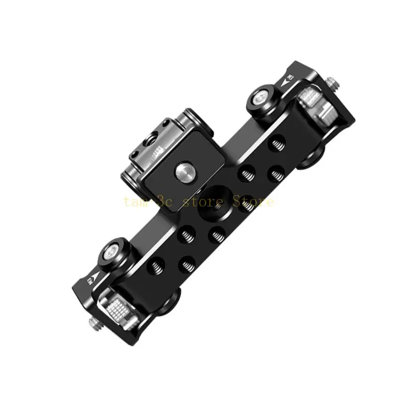 Staffe versatili per smartphone Set supporti per telefono tripli Supporto in alluminio per vlogging D0UA