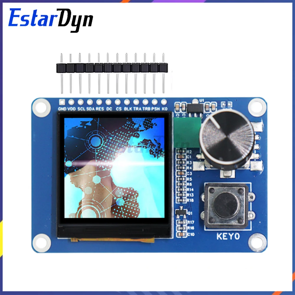 1.54 inch TFT LCD Display Module with EC11 Rotary Encoder Button, IIC/I2C SPI Interface 240x240 for Arduino ESP32 ESP8266 DIY