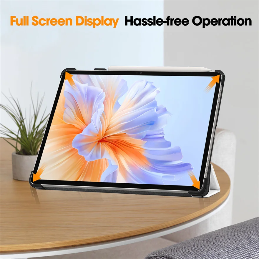 Case For Honor Pad V9 11.5Inch PU Leather Tri-fold Tablet Cover for Honor Pad V9 11.5Inch with Auto Wake Function