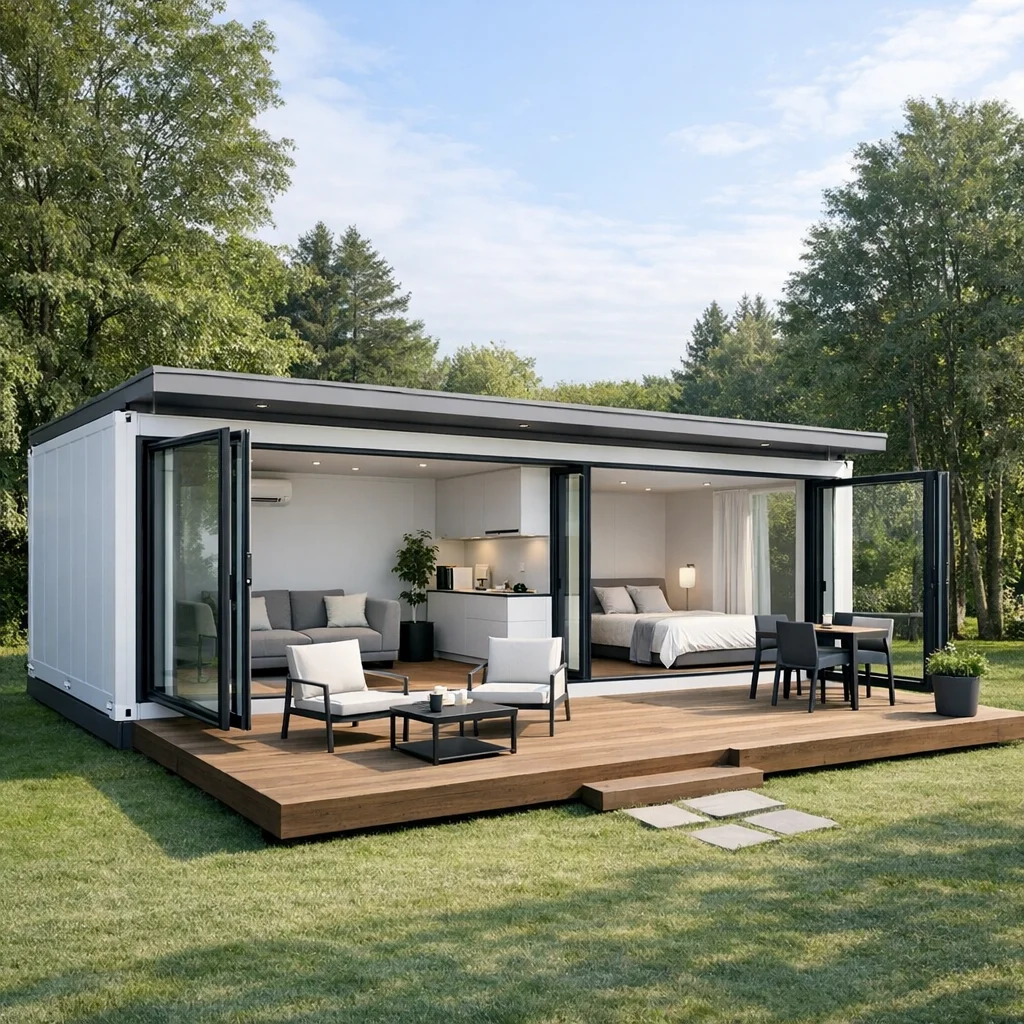 Flexible 20ft30ft40ft Tiny Prefab Homes and Modular House Designs Prefabricated House for Living and Outdoor Structures