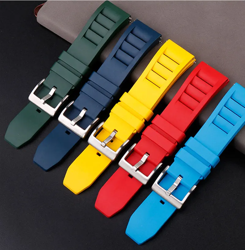 Adatto per orologio meccanico igadesign Xijia serie X Gorilla Z Series Sharp Wine Bucket Fluoroelaster Watch Band 22mm