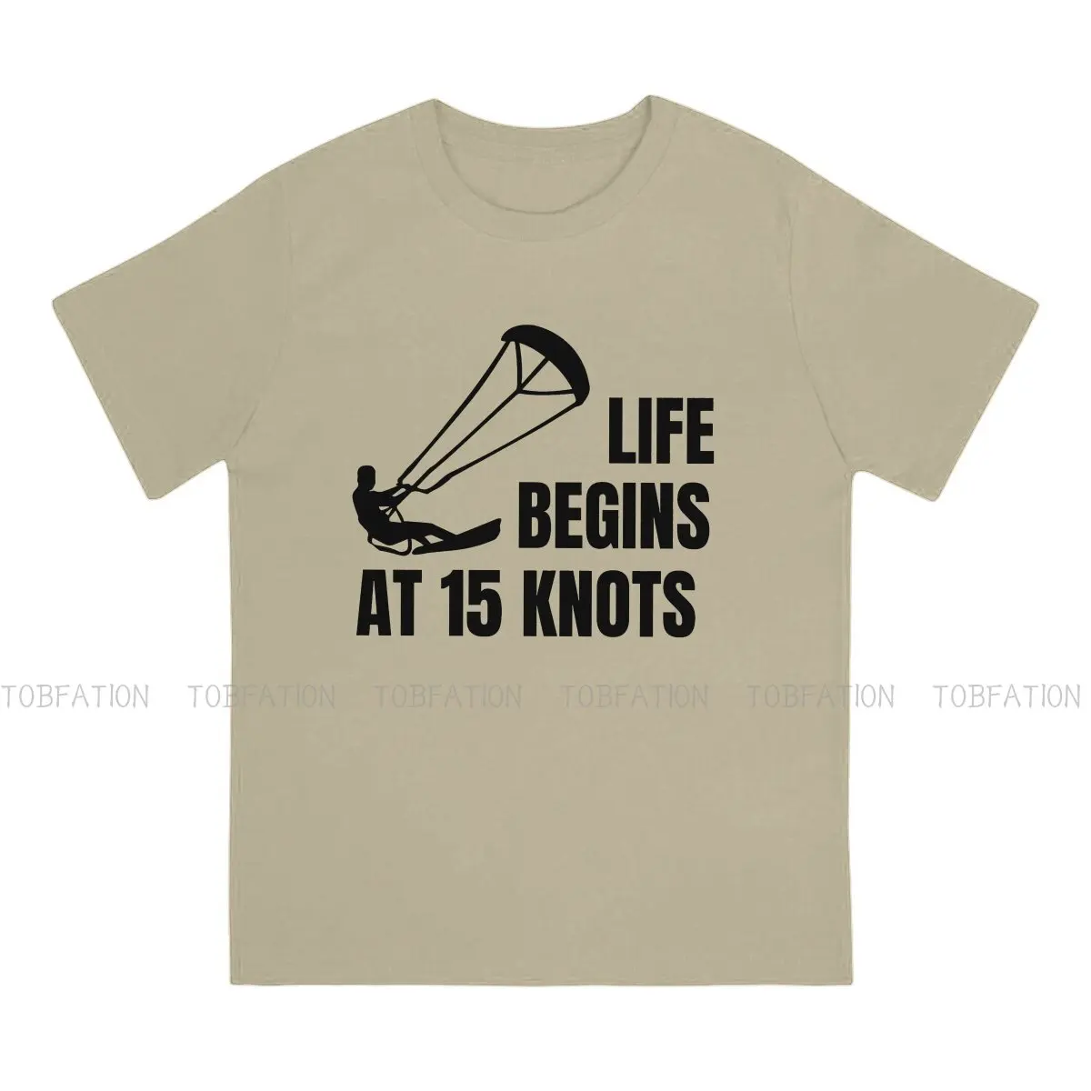 Life Begins at 15 Knots Special TShirt Kitesurfing Kiteboarding Flysurfing Kite Top Quality Hip Hop Gift Idea  T Shirt Stuff