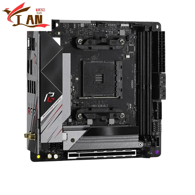 

For ASROCK B550 PHANTOM GAMING-ITX/AX Motherboard 64GB M.2 Socket AM4 DDR4 ATX B550 Mainboard 100% Tested Fully Work TAN
