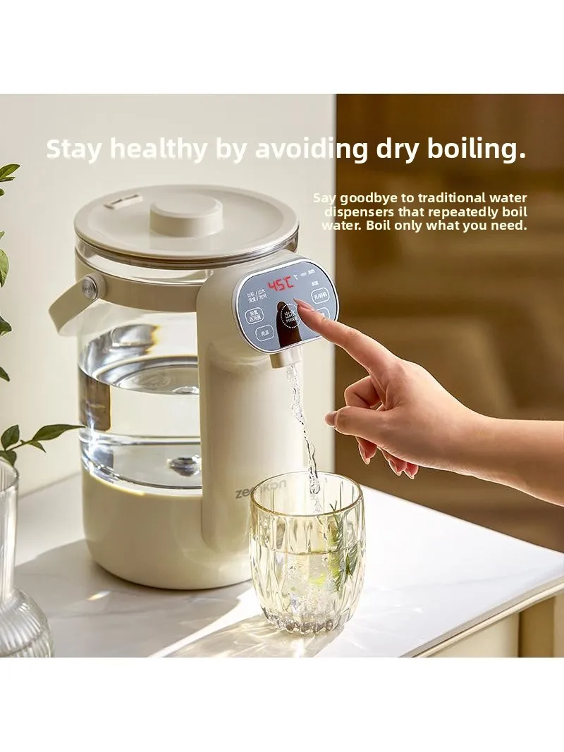 

Портативный водонагреватель Zemkon с автоматическим контролем температуры, стеклянным внутренним баком и бамбуковым корпусом