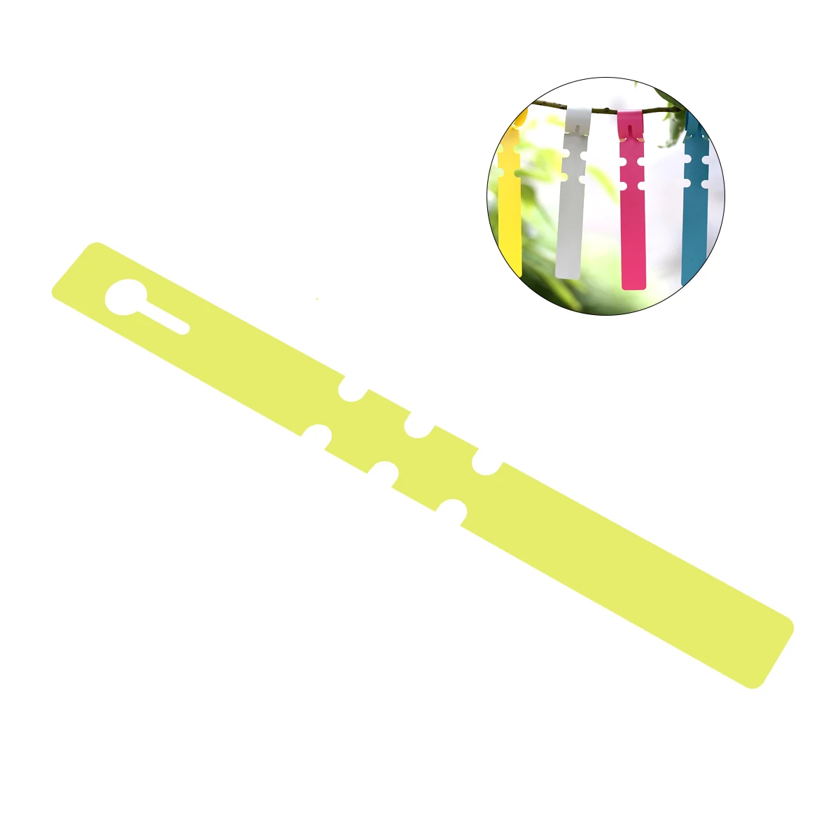 

100Pcs Weather Resistant Plant Tags Easy to for Mini Greenhouses 2x20cm Yellow Plant Label Garden Label