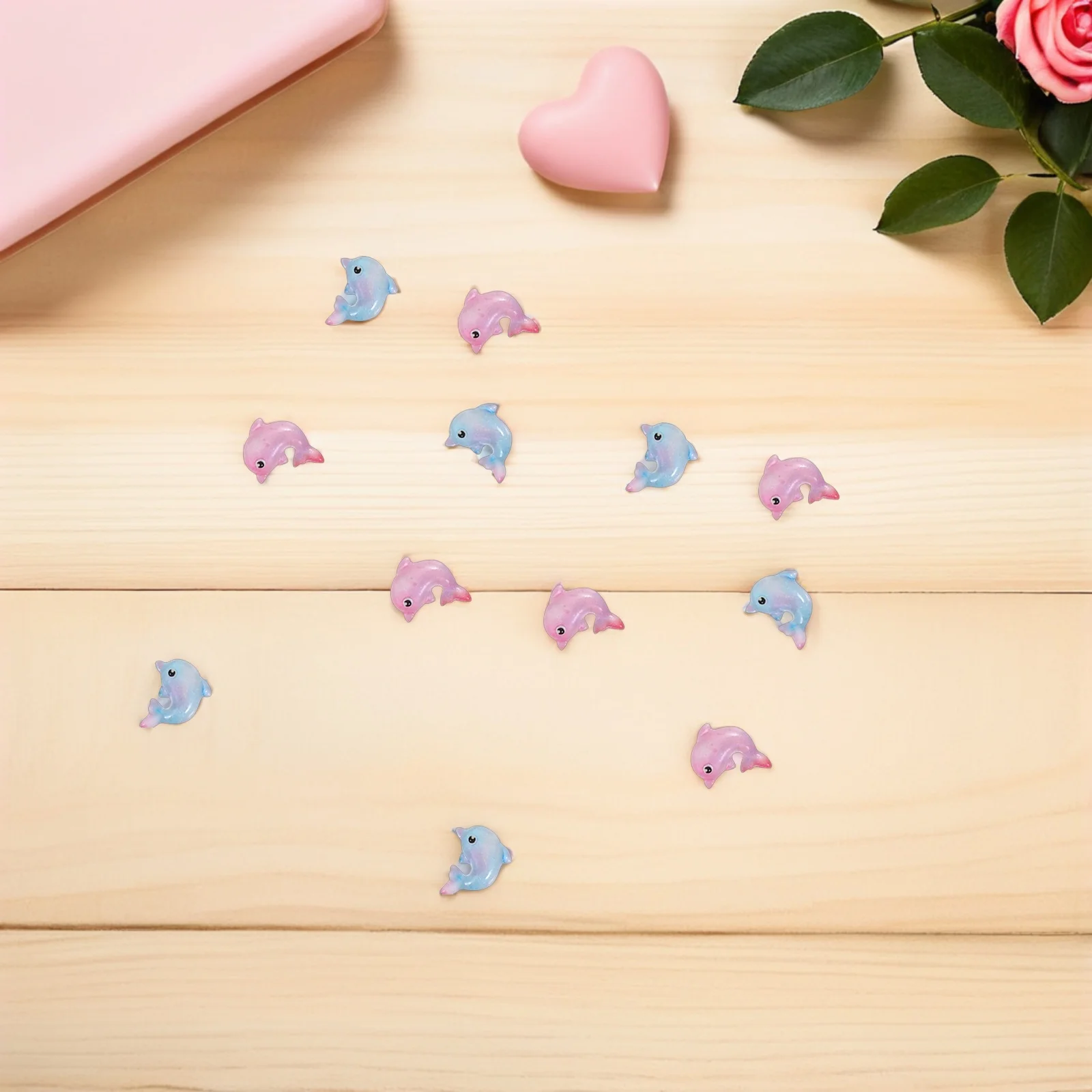 

200pcs Mini Resin Ocean Animals Figures Tiny Sea Creature Statues For Dollhouse Decor Fairy Garden Micro Landscape Underwater