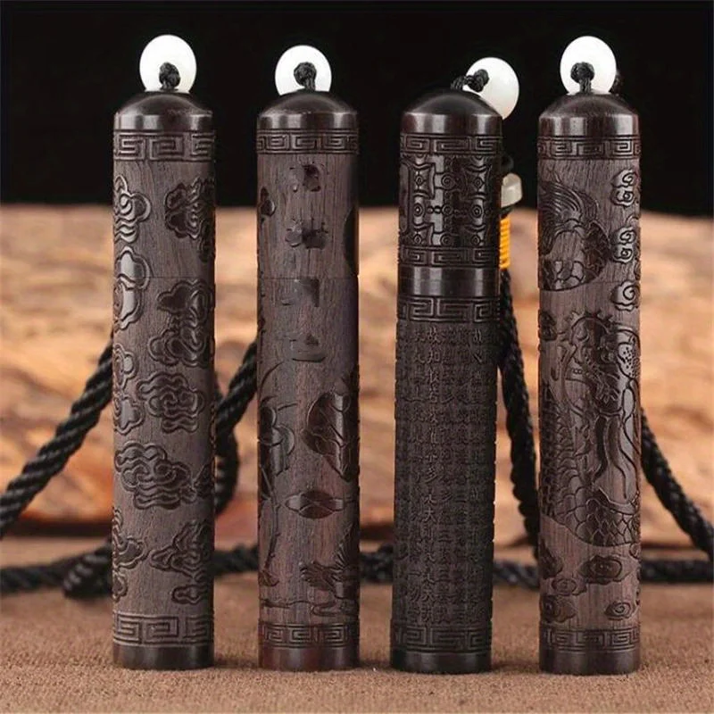 1PC Creative Toothpick Holder Solid Wood Toothpick Box Kitchen Tools Portable Tooth Pick Holder