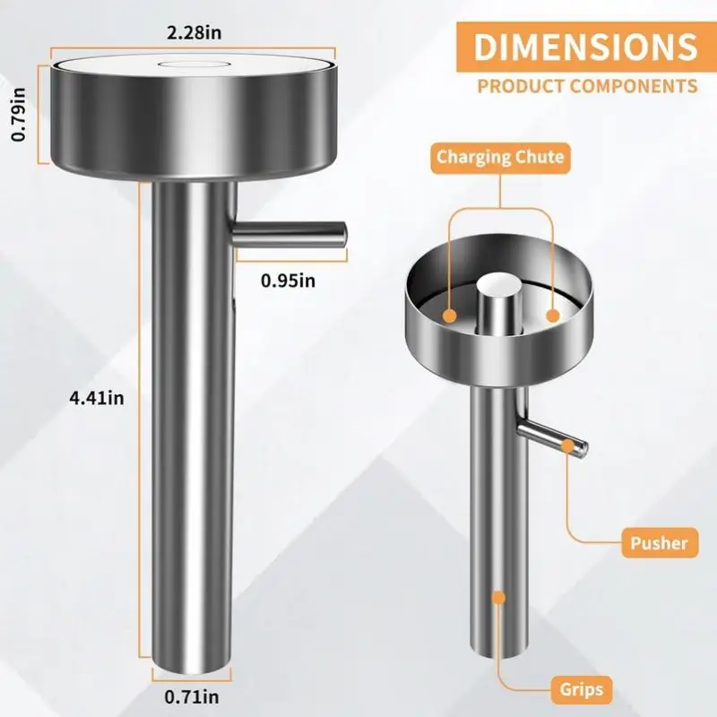 1 قطعة ملعقة الفلافل مع ثقب المهنية الفولاذ المقاوم للصدأ ملعقة الغذاء الصف غير عصا الفلافل صنع أداة صانع كرات اللحم للمنزل #6