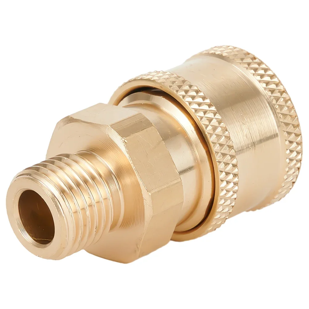 

1pcs Copper Pressure Washer Coupling Quick Release Adapter 1/4" Male Fitting Connection Car Washing Garden Joints