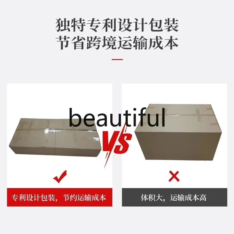 Italian rock slab dining table Household dining table Modern simple aluminum alloy rectangular dining table