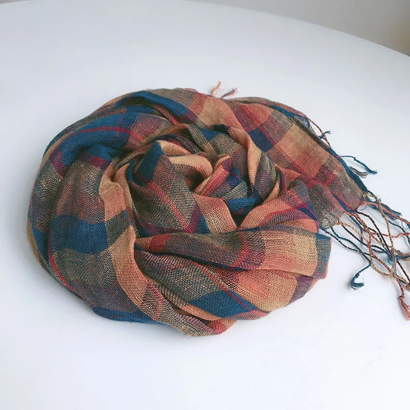 Line Ckeckered Scarf Plaid Wraps For Women Line Shawl For Women