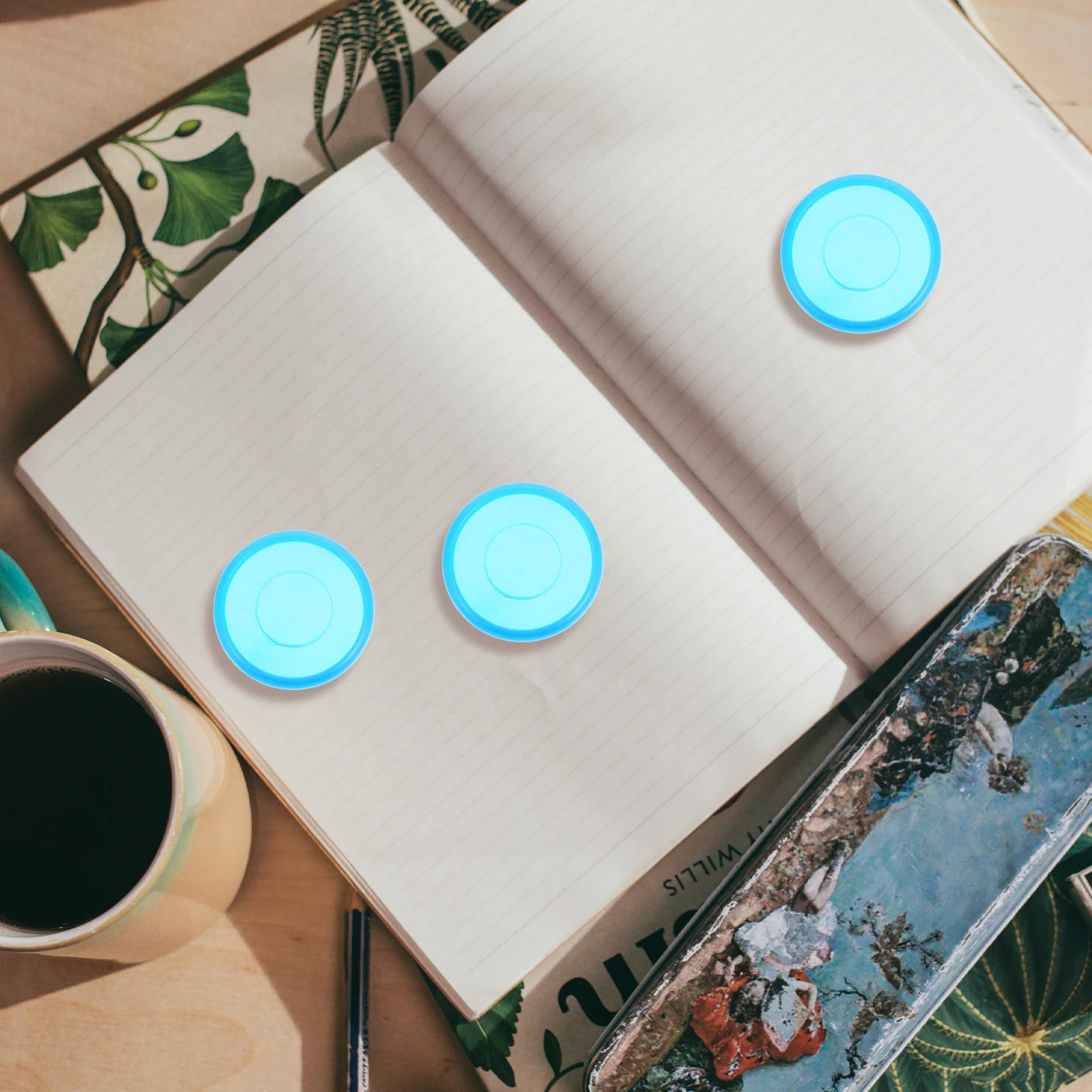 44pcs Round Binding Discs Plastic Book Binder For Diy Notepads Planners Mini Binder Buckle Discbound Expansion Rings