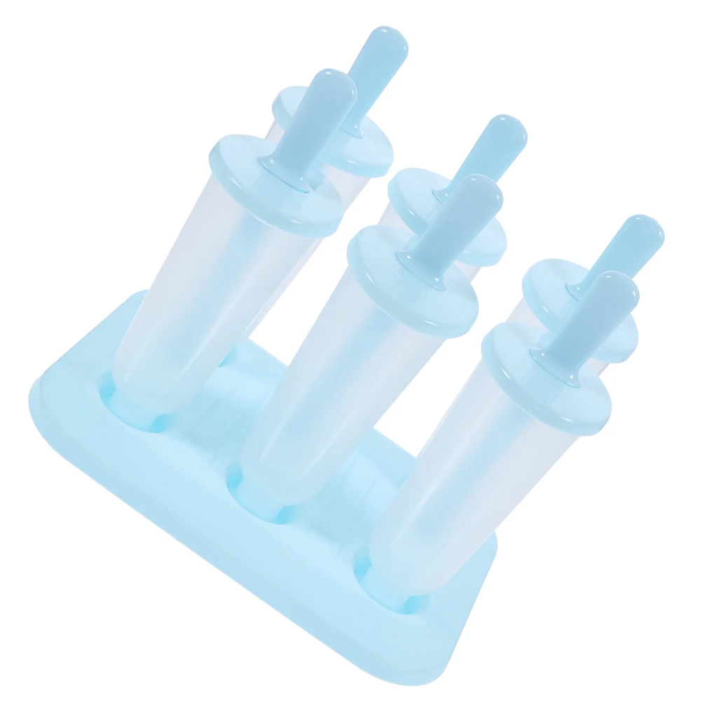 

6Pcs Ice Pop Maker Molds Plastic Flexible Popsicle Tray Homemade Ice Cream Gelato Snack Kitchen Baby Popsicle Molds
