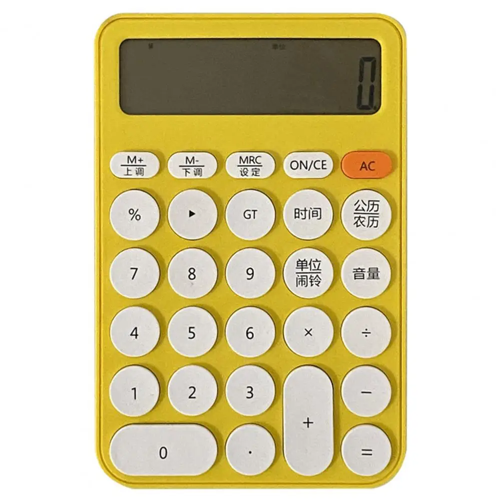 Countertop Calculator 12-digit Calculator 12-digit Mini Calculator with Buttons Lcd Display for Office School for Students