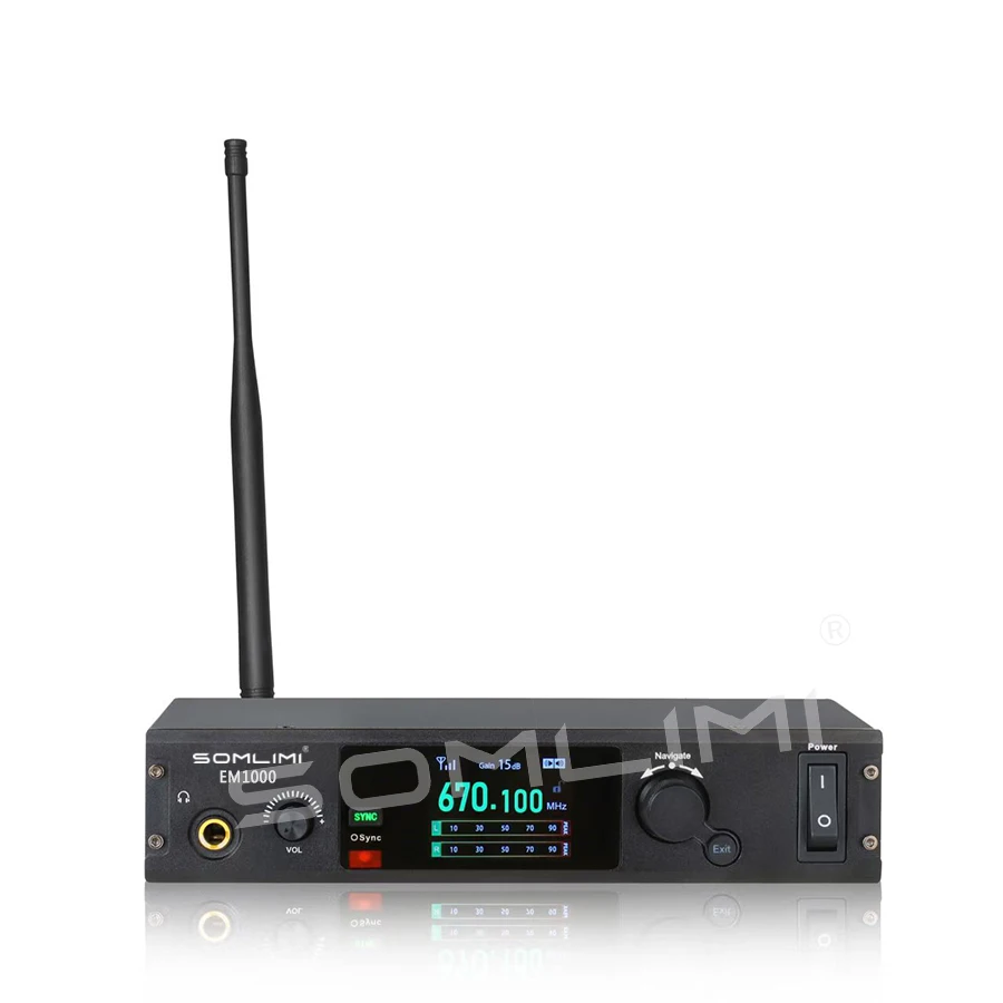 SOMLIMI EM1000 In Ear Wireless Monitoring System UHF Stage Return Band Performance Accompaniment