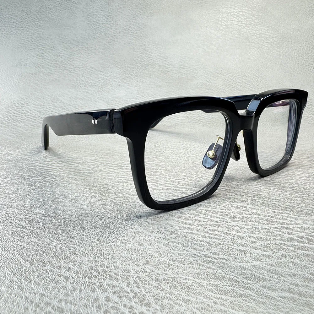 

Eyeglass Frames Unique Square Business Vintage Lenses Eyeglasses Classic Handmade Buffalo Horn Prescription Man Glasses Frames